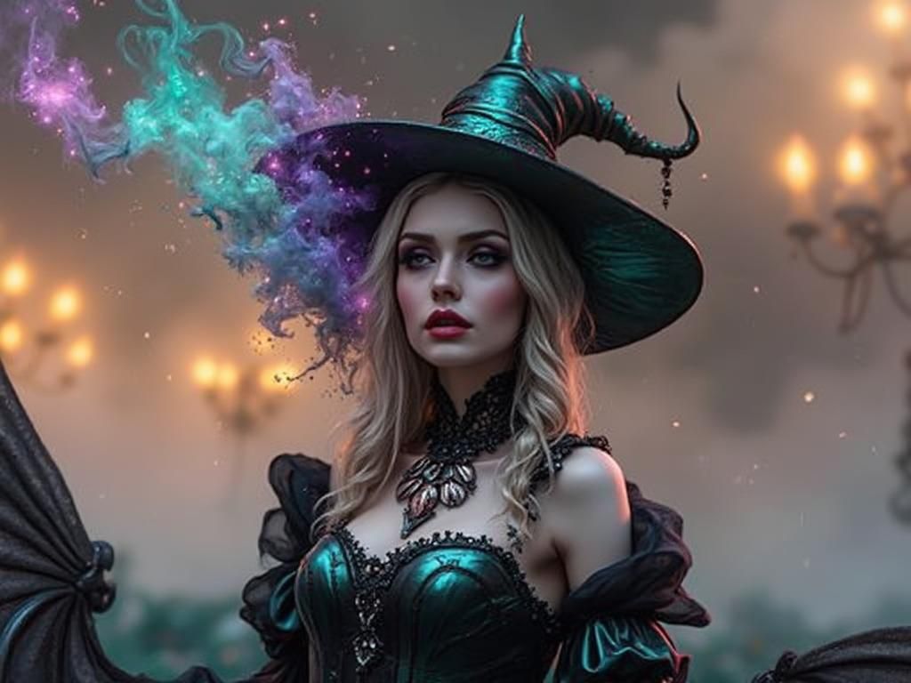 Mystical Choir Glass Woman in High-Contrast Photography