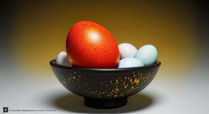Photorealistic Pixel Art Eggs in Vivid Colors