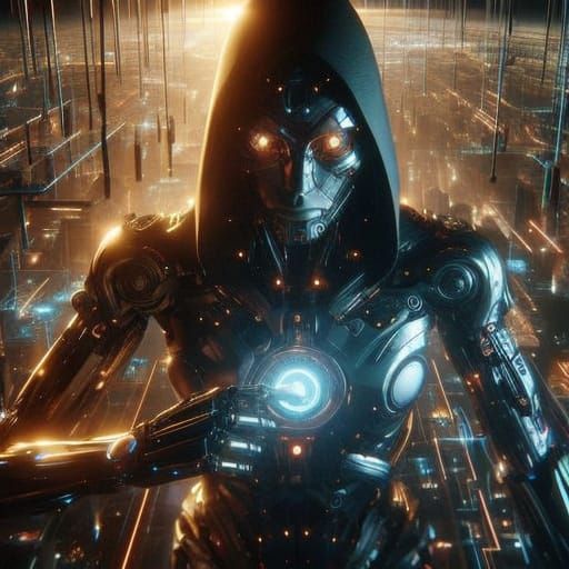 A Cyberpunk Warrior Unveiled: Resilience in a Futuristic Wor...