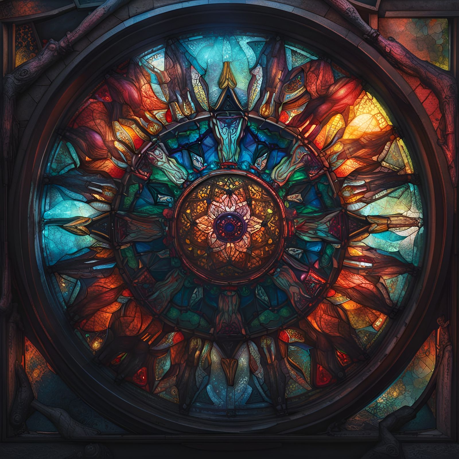 Stained Glass Mandala