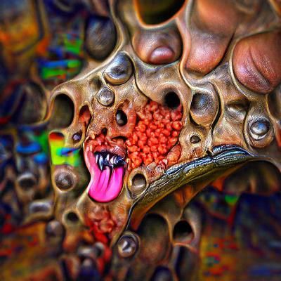 Horrific Eldritch Creature Devouring All, Hyperdetailed