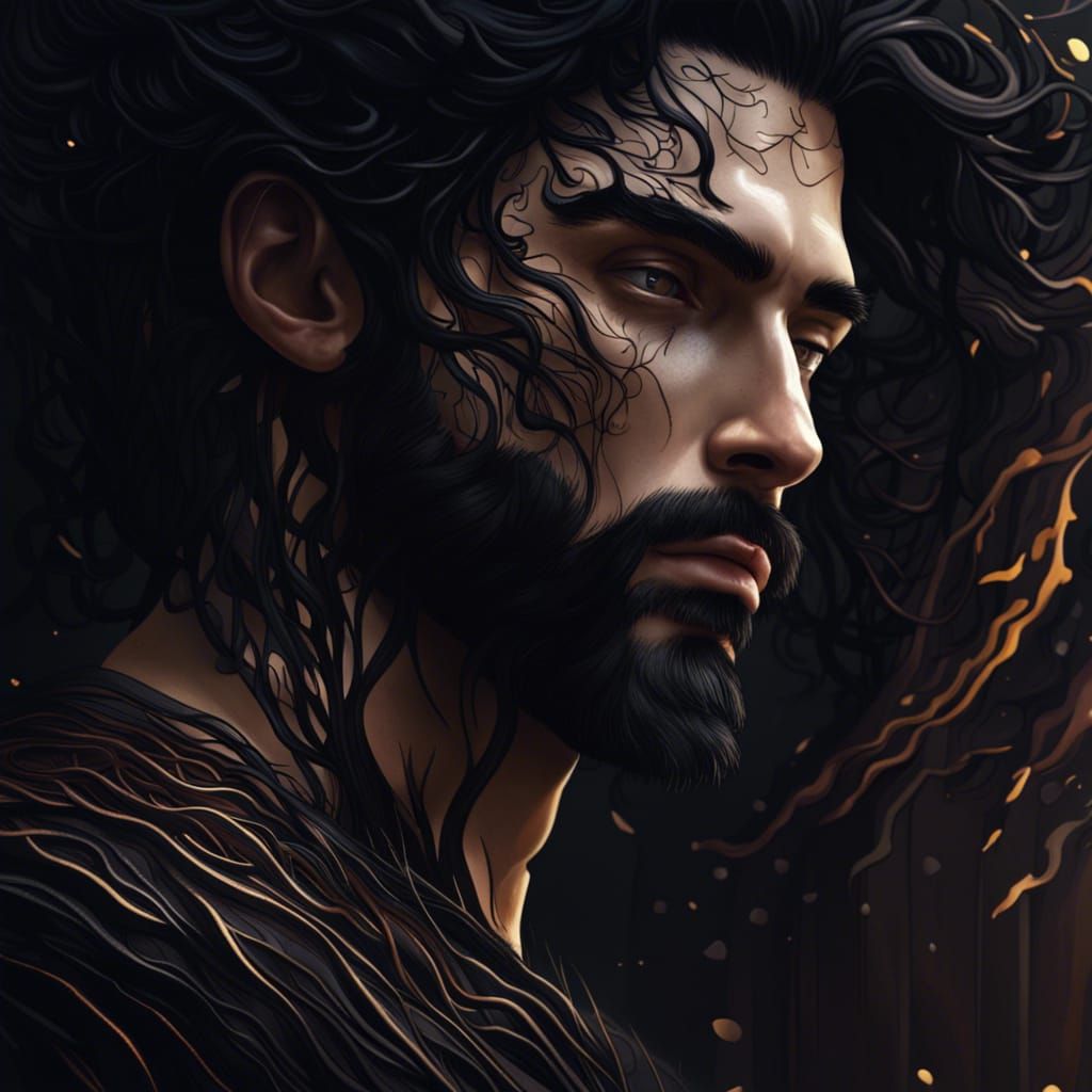 Detailed Fantasy Art of a Man and Woman