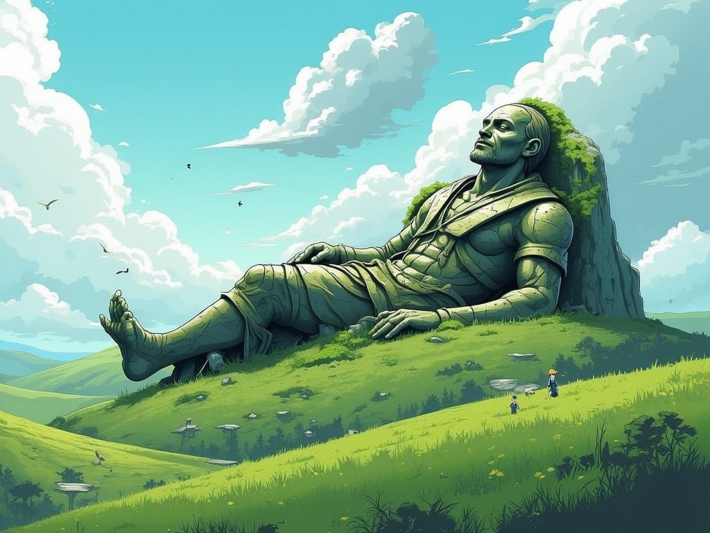 visiting the stone man