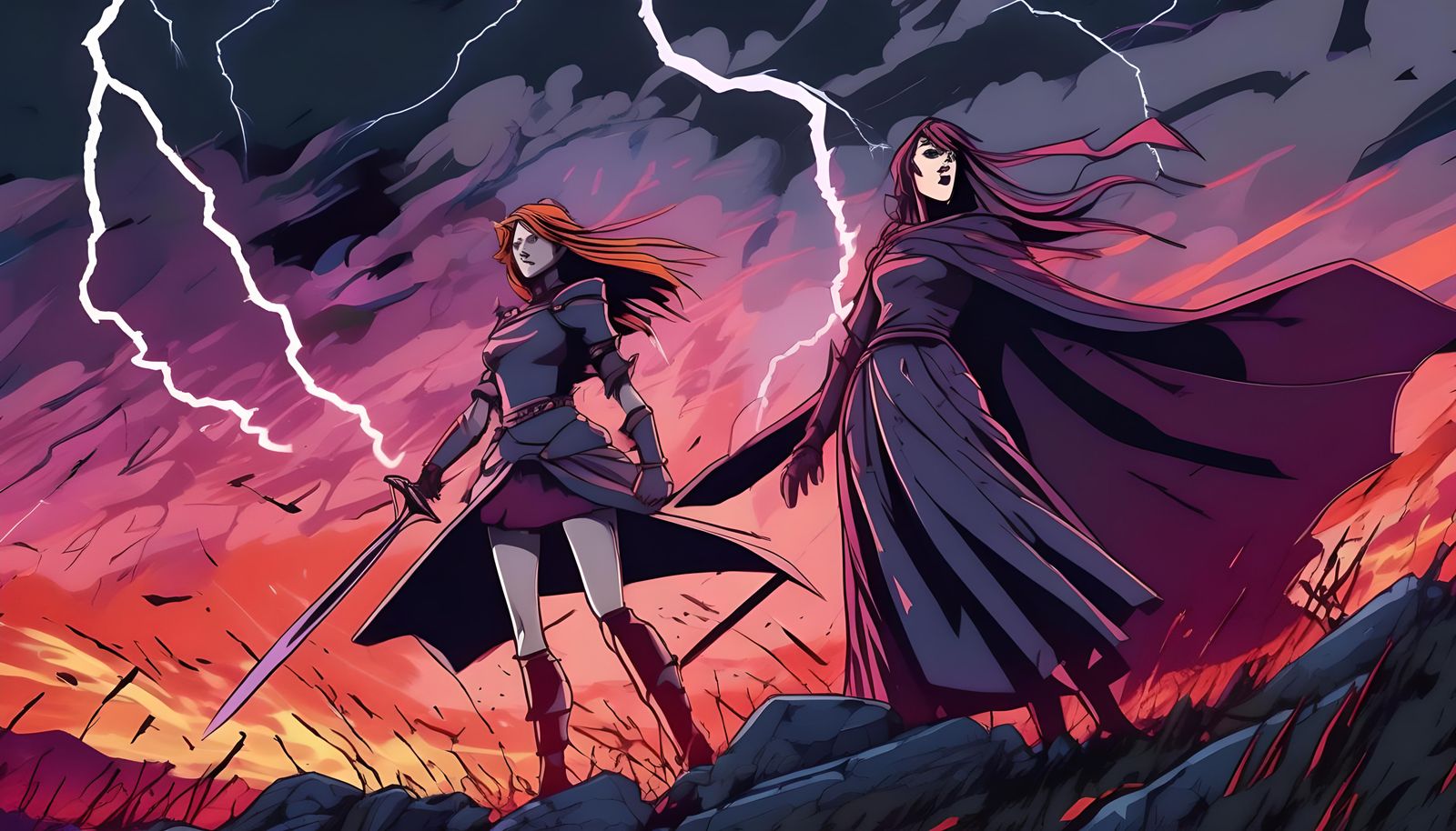 Anime Macbeth: Witches on the Heath, Cel-Shaded Art