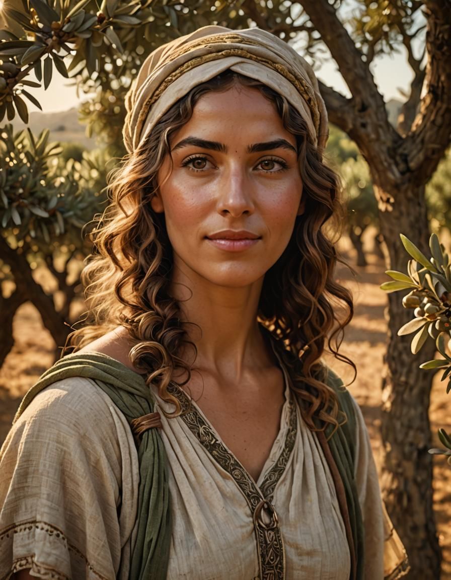 Golden Hour Portrait of Young Olive Farmer