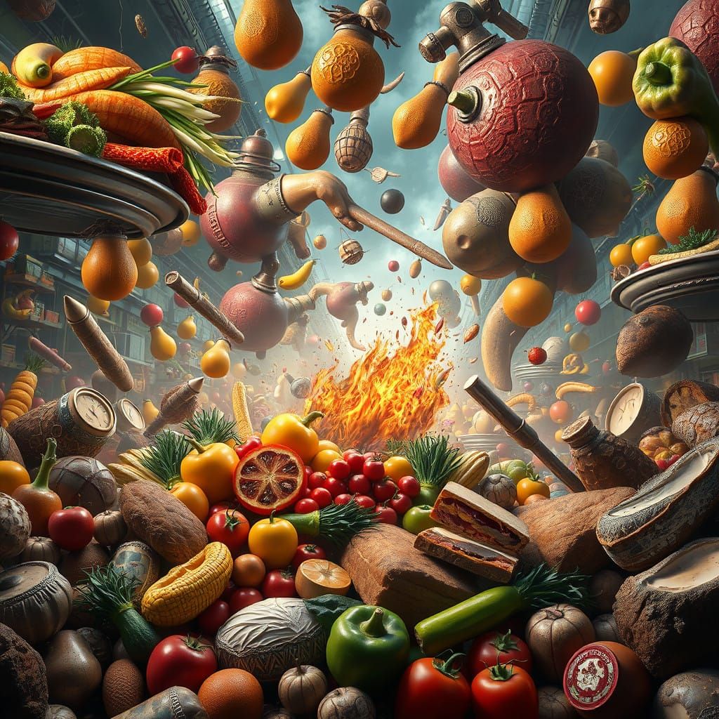 Savory Chaos in Hyper-Realistic HDR 8K