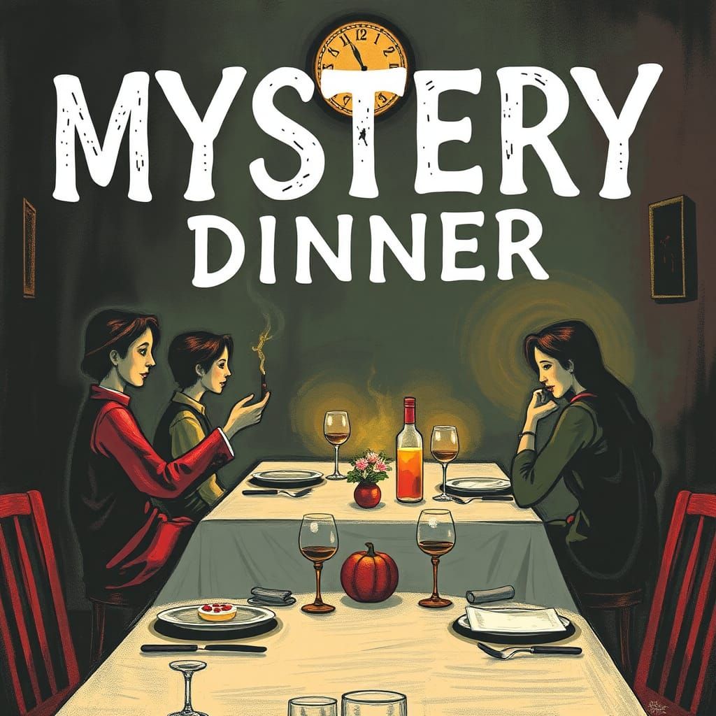 Enigmatic Mystery Dinner Scene