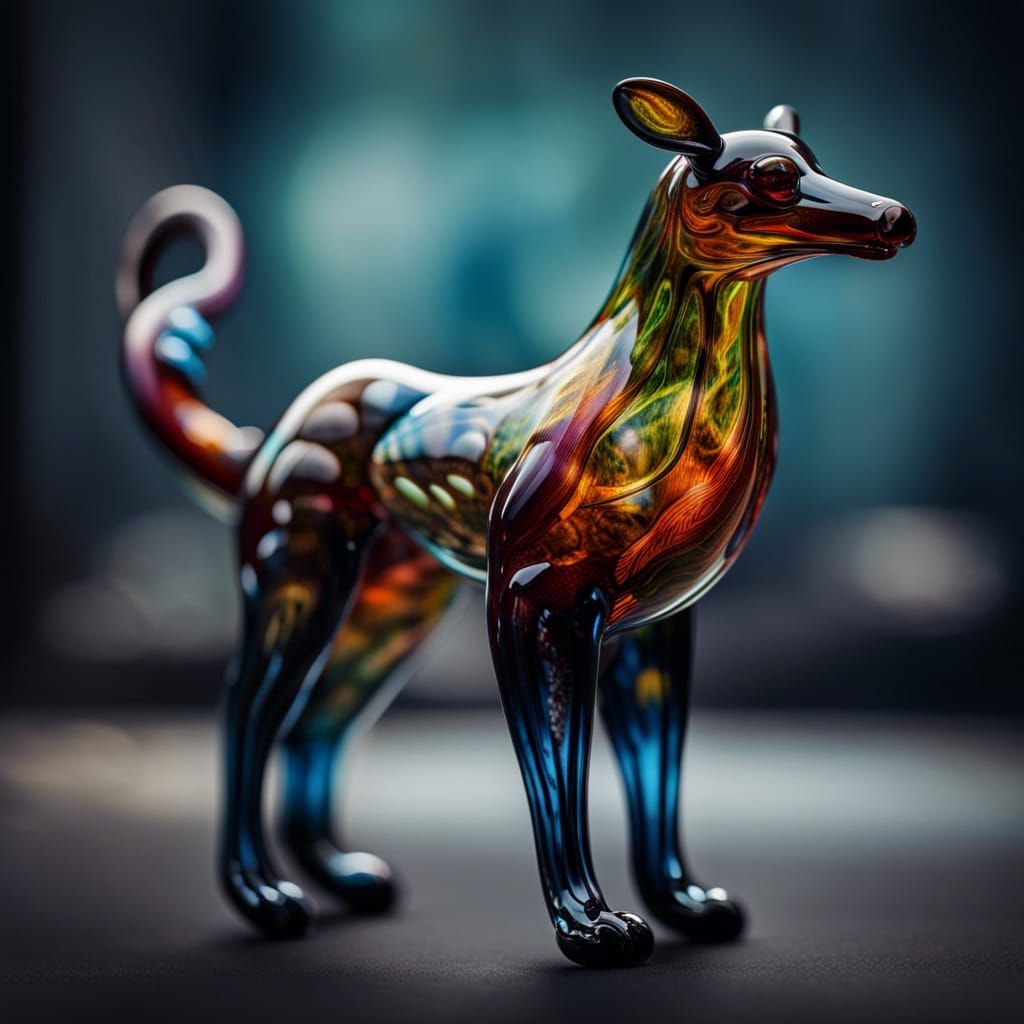 Blown glass animal
