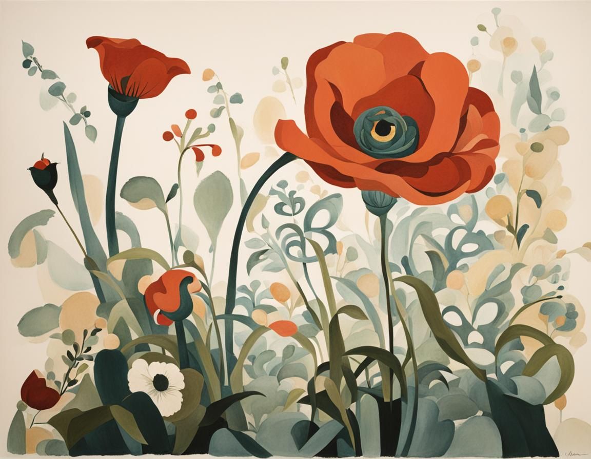 Elegant Portrait in Gerda Wegener Style