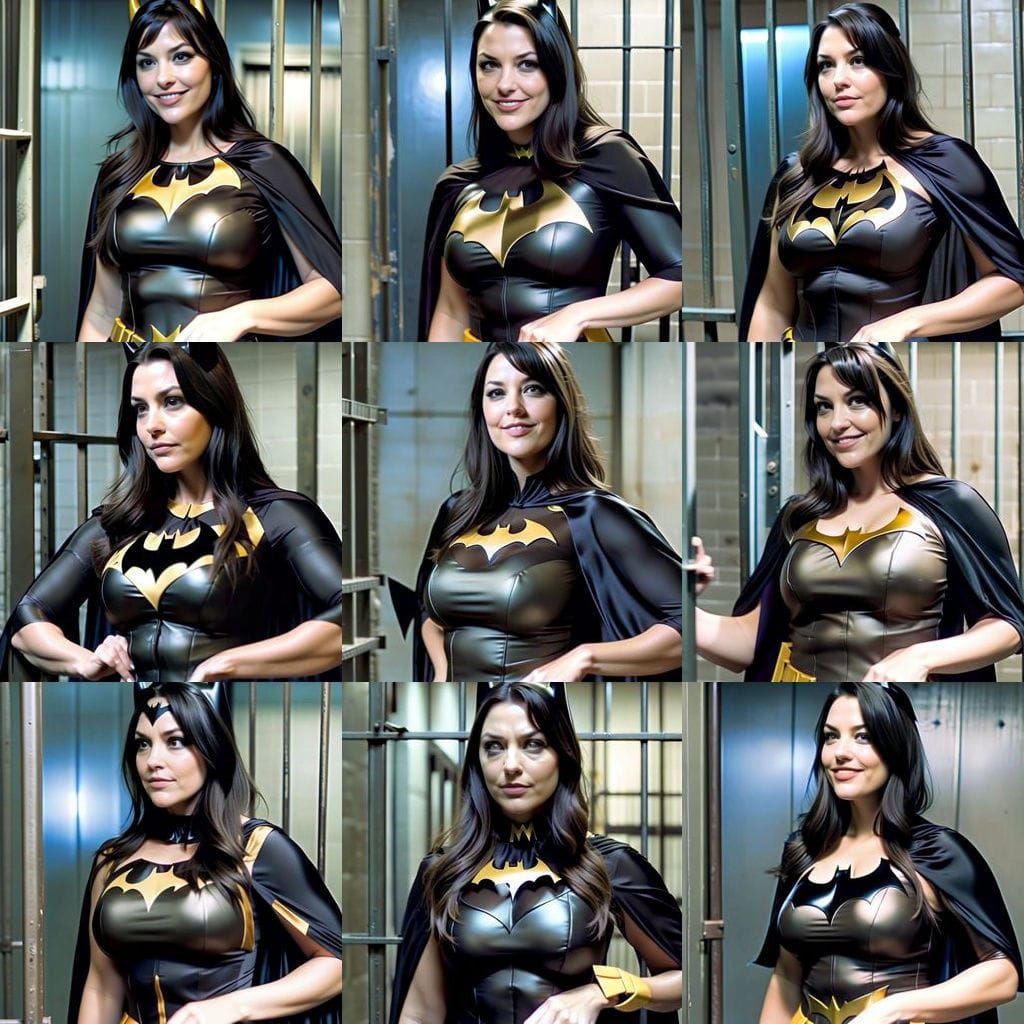 Batgirl Confronts Joker in Gotham Jail: Cinematic Film Still