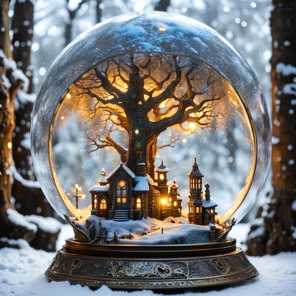 A snow globe