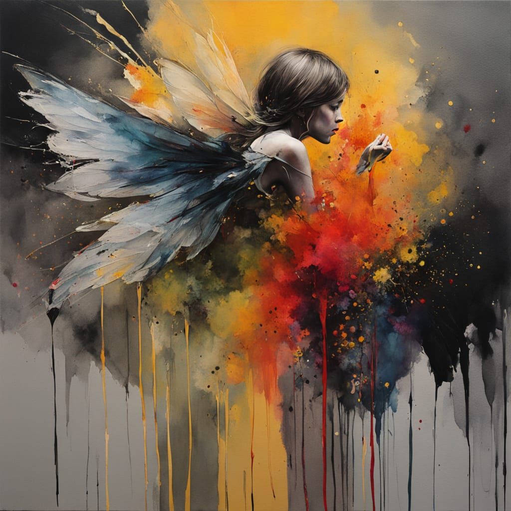 Ethereal Despair in Dark, Moody Abstraction