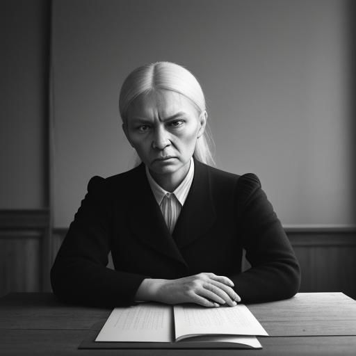 Władysław Gomułka Portrait in Black and White