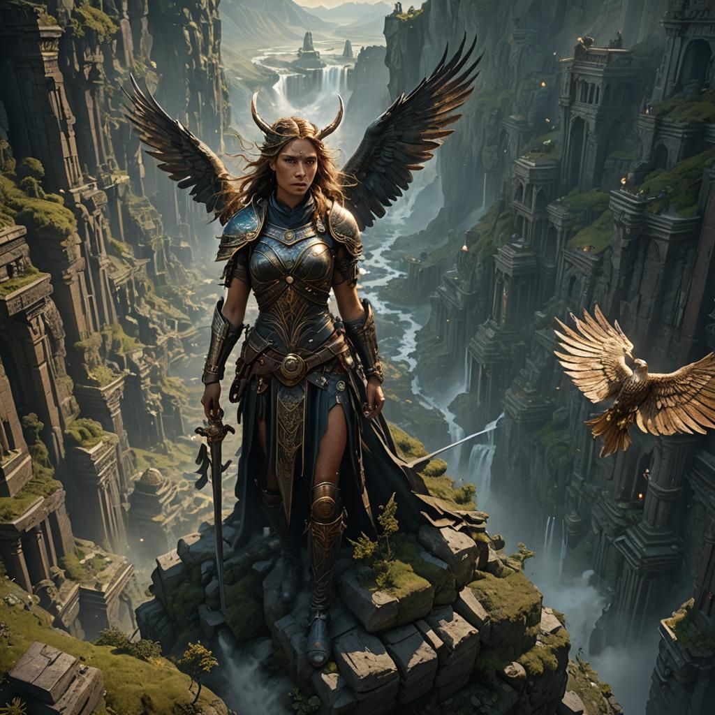 Valkyries of Valhalla: Epic Dark Fantasy Concept Art
