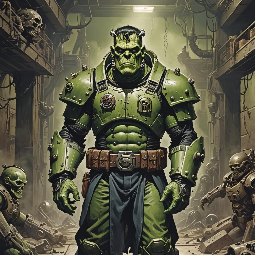 Frankenstein as Doom Marine