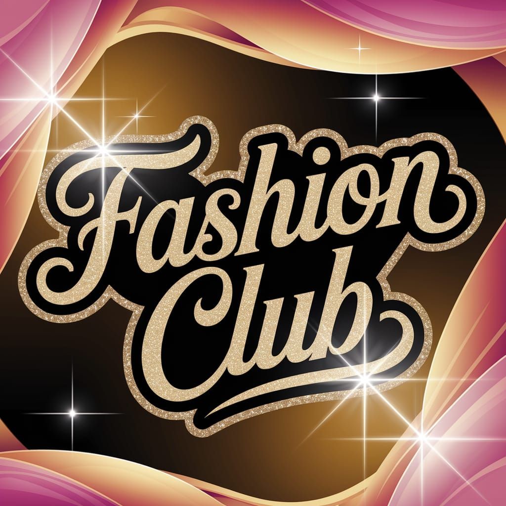 Fashion Club Logo in Vibrant Digital Art Style