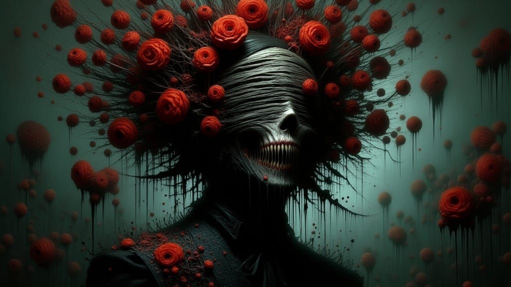 Horrific Blind Grim Reaper in Decayed Garden