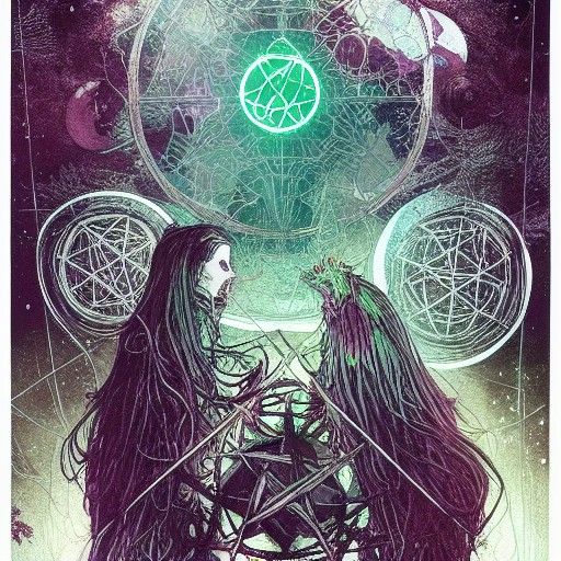 Enchantress Summons Unholy Entity in Dark Ceremony