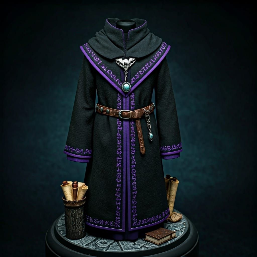 Underdark Scholar Display Figure with Arcane Glyphs