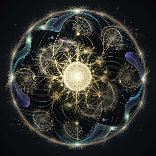 Opalescent Fractal Dandelions in Infinite Descent