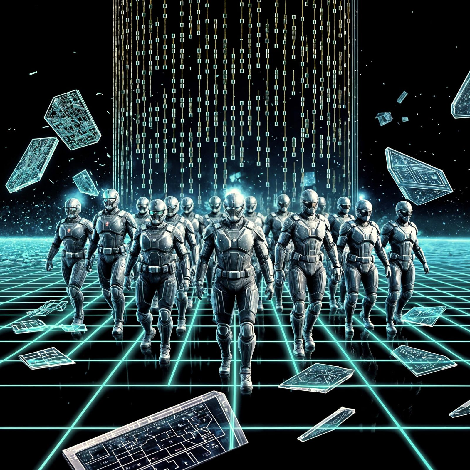 Glitching Soldiers in Digital Reality