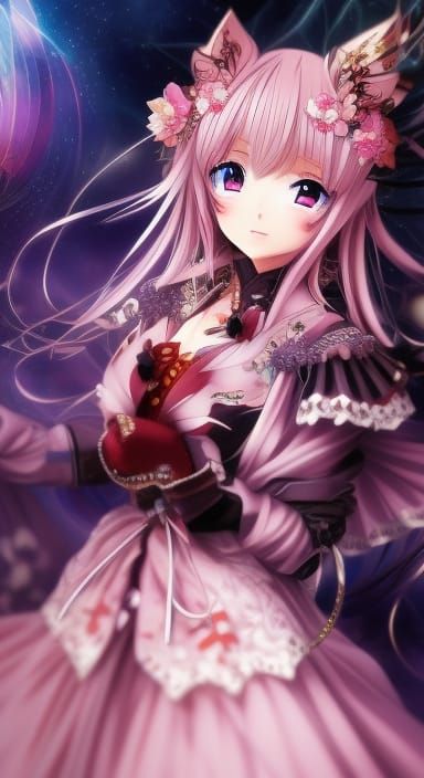 Kawaii Anime Digital Illustration in 16k Resolution