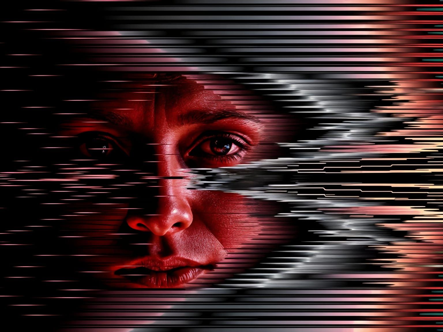 Evolving Abstract Motifs in Corrupted Visual Interference