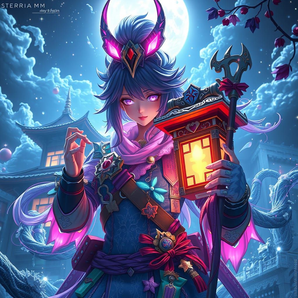 Anime-Inspired 3D Art with Dynamic Lighting