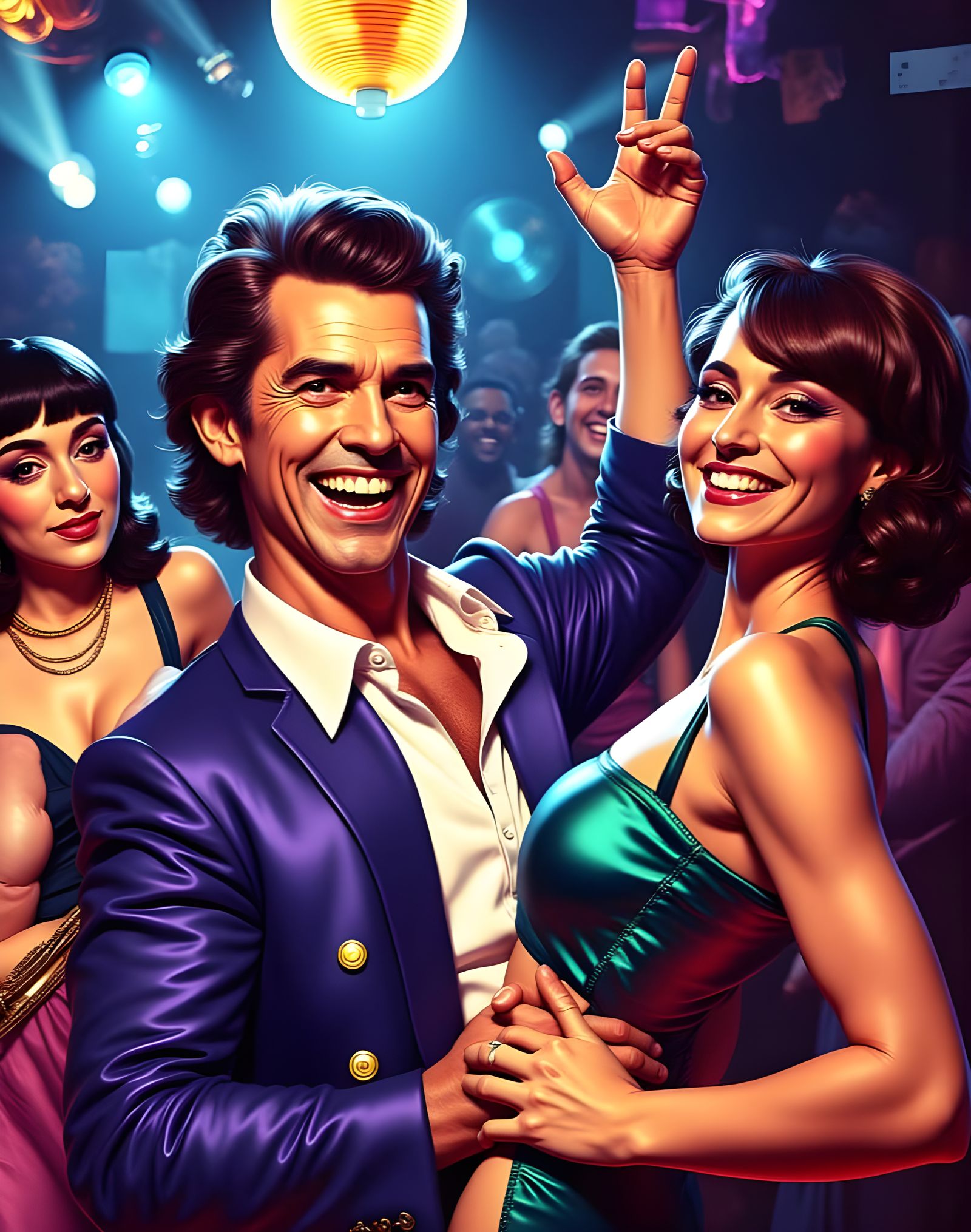 Vintage Disco Scene with Timelord Twist