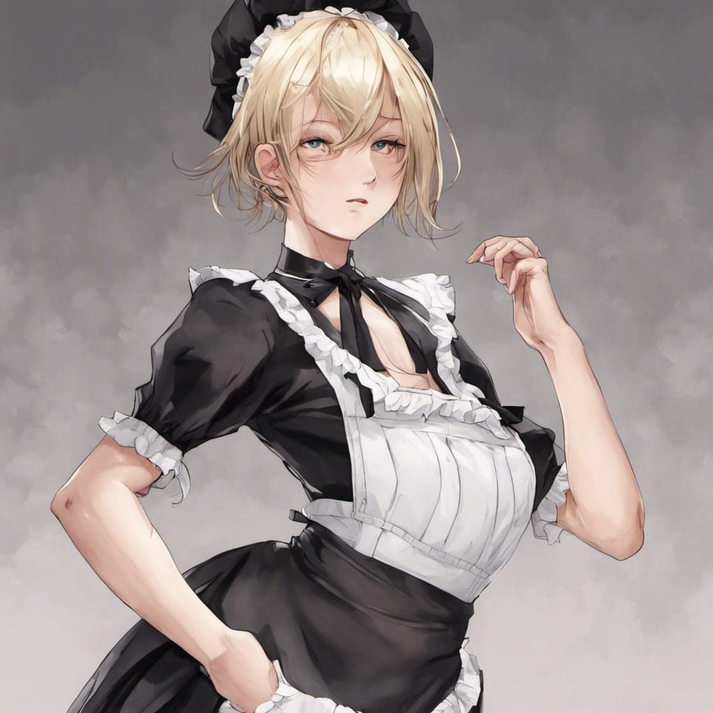 Figure in Maid Uniform