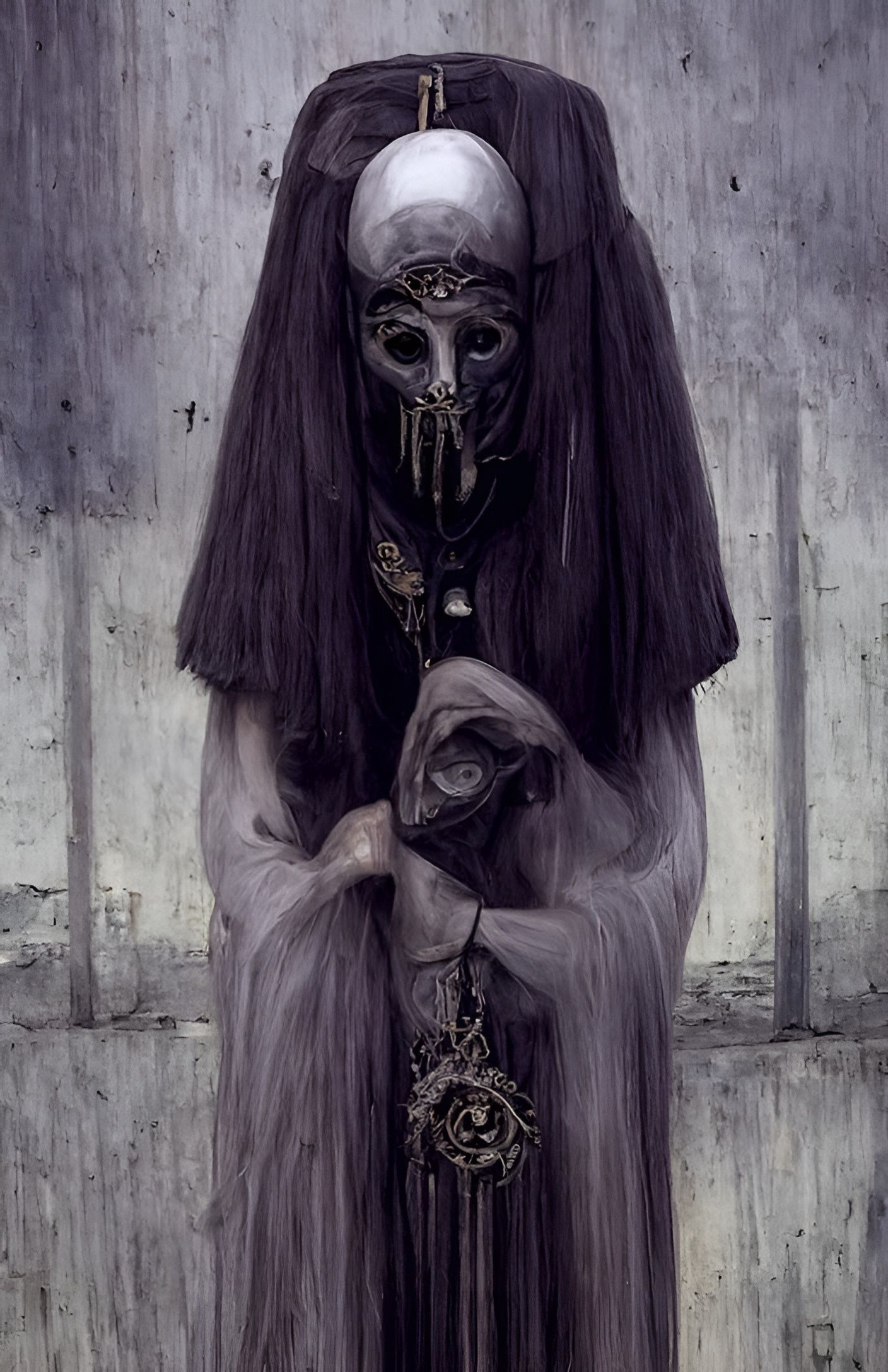 Eldritch Voodoo Cultist with Skull Mask