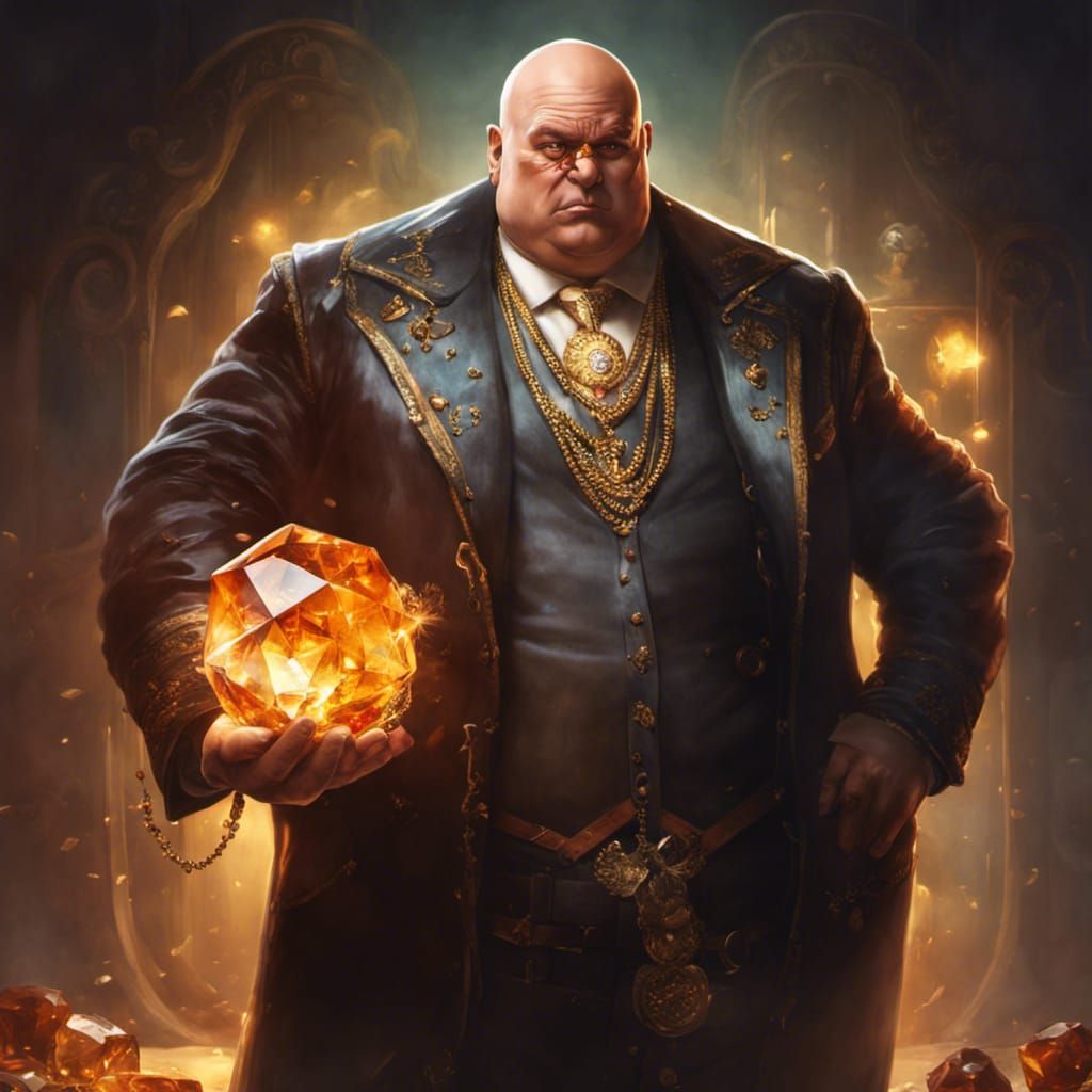 Regal Criminal Mastermind Holding Amber Shard