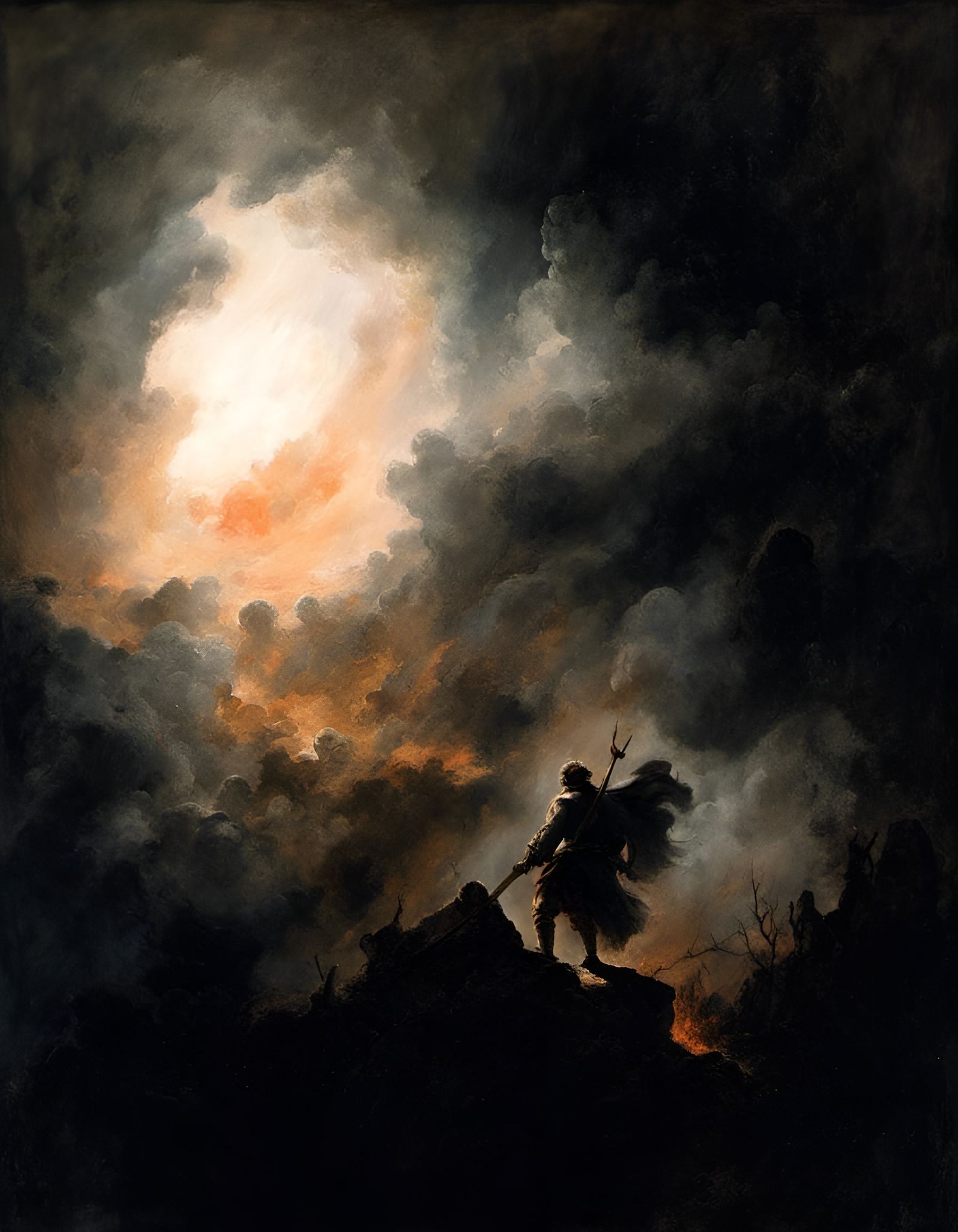 Infernal Sky: Crushed Souls in Goyaesque Style