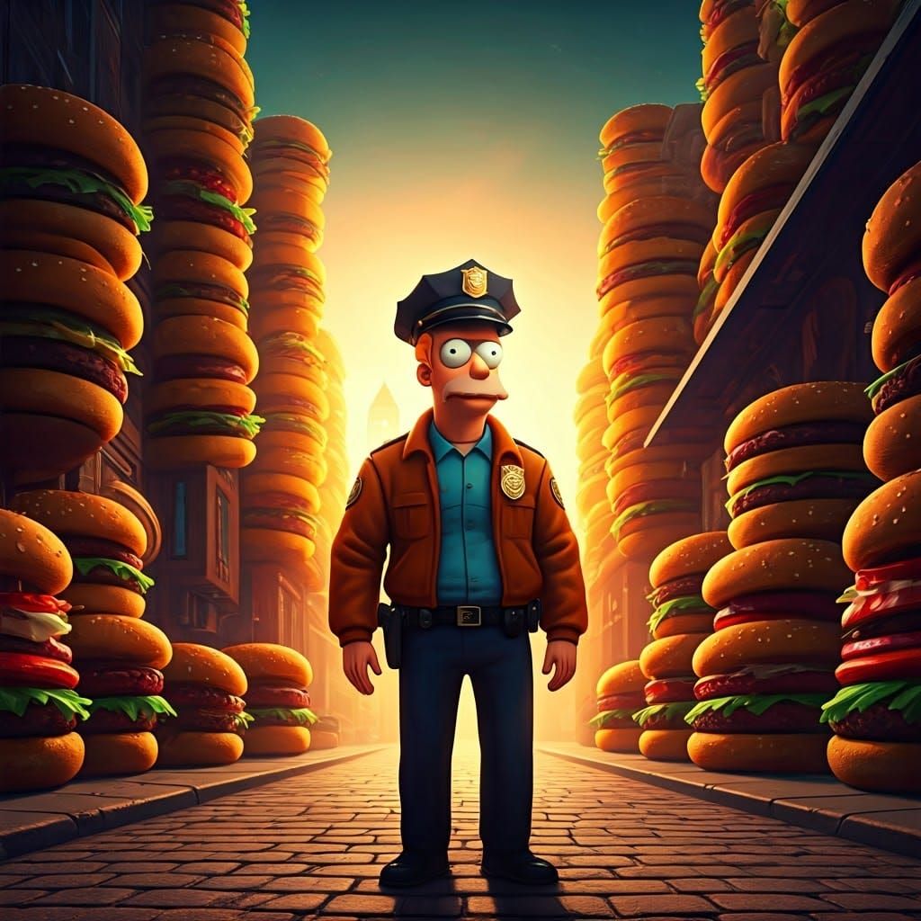 Burger Futurama: Philip J. Fry in a Meaty Metropolis