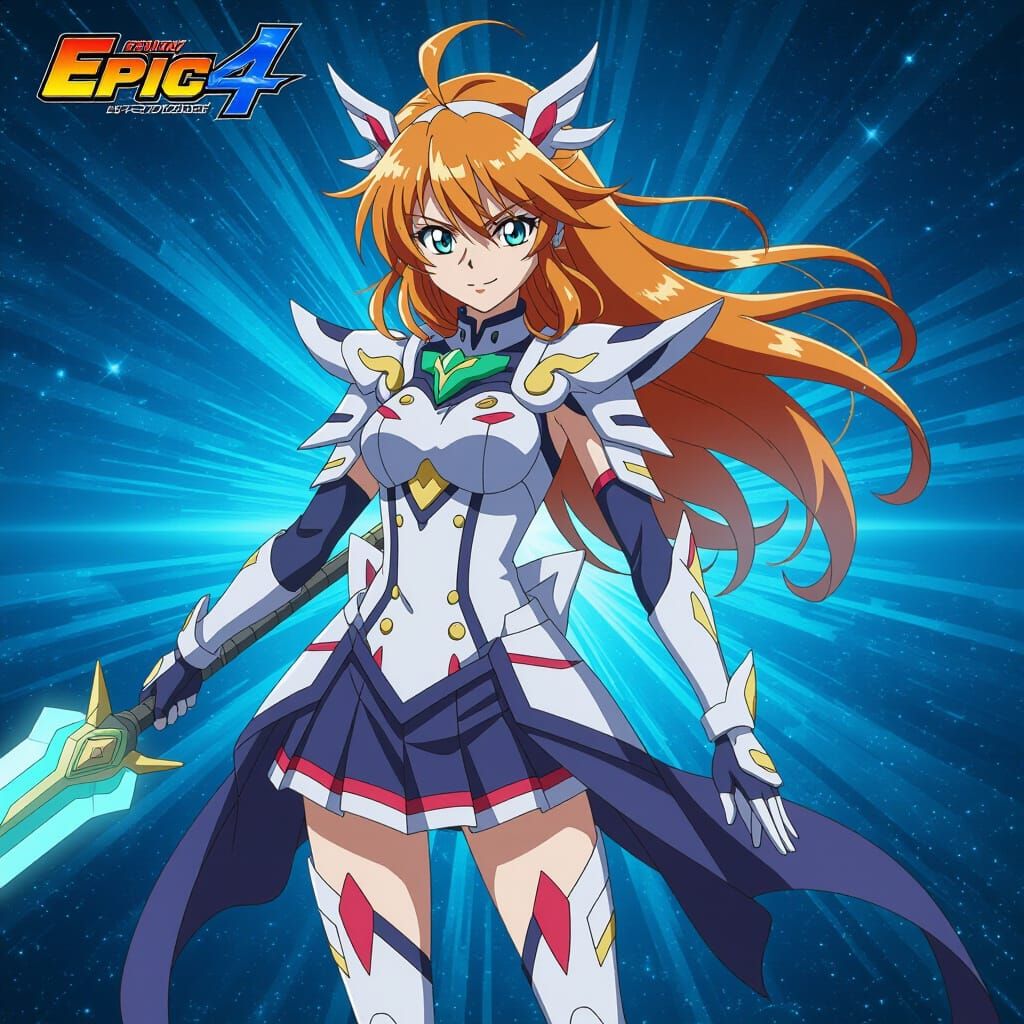 Anime Cel-Shaded Manga Scan Art in Studio Trigger Style