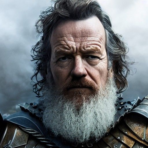 Bryan Cranston as Paladin: Hyperdetailed Cinematic Concept