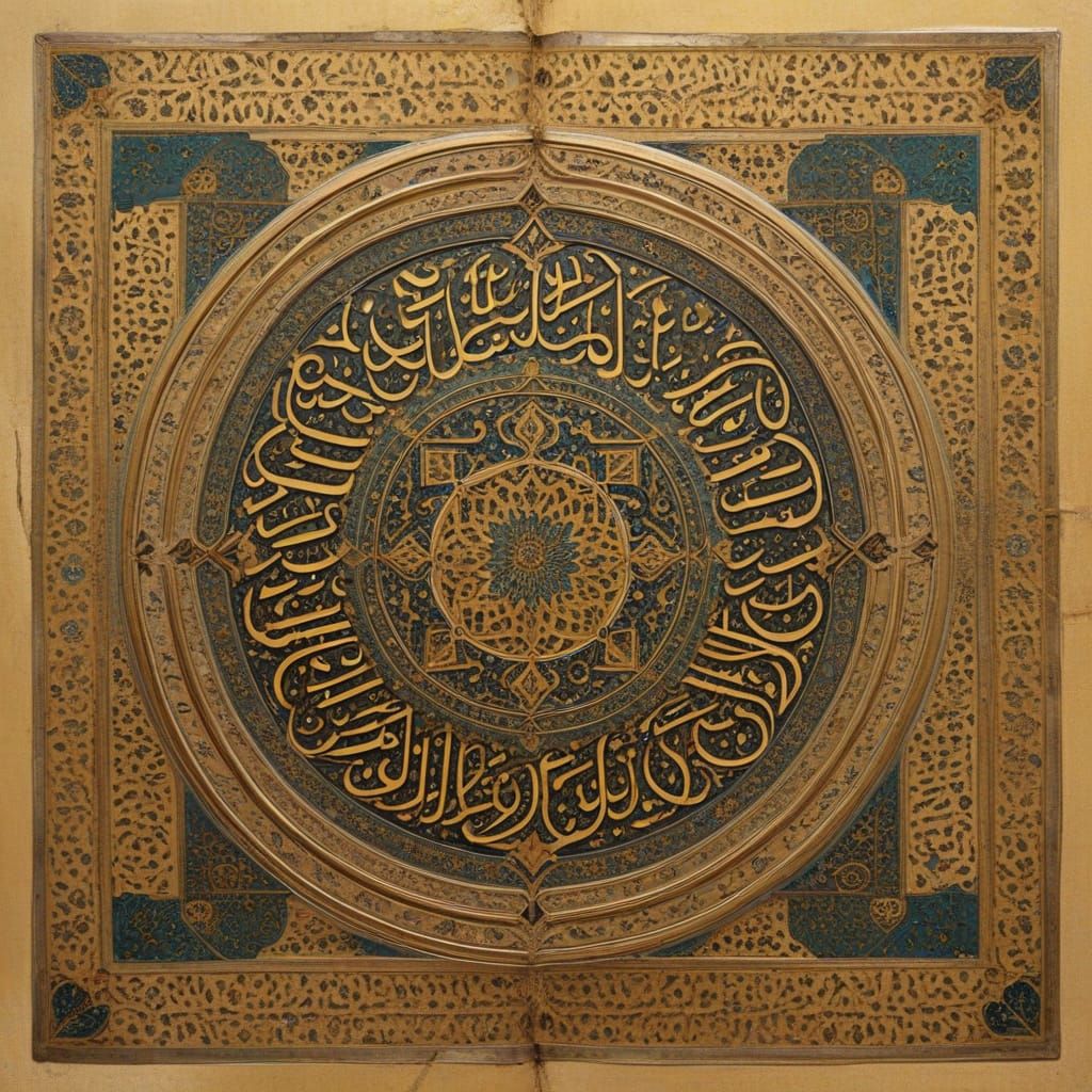 Elegant Persian Manuscript Page