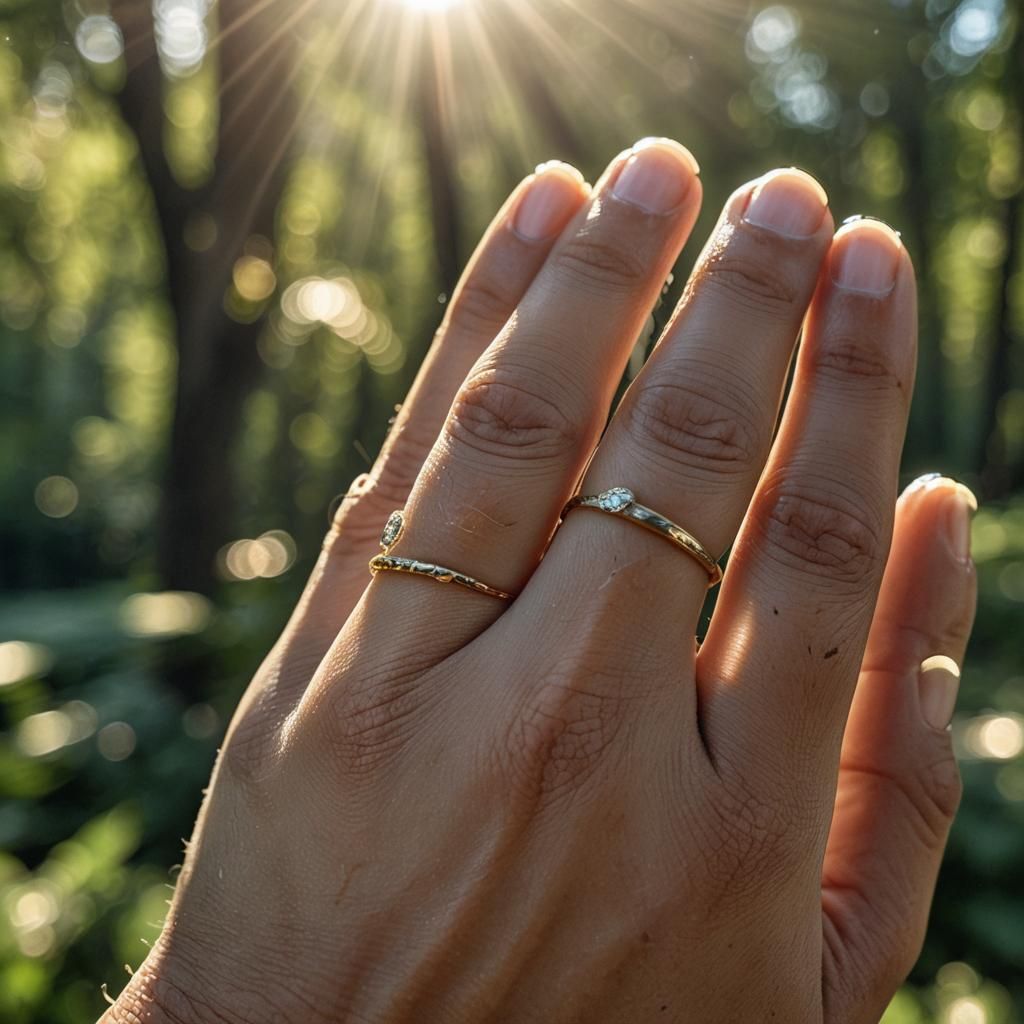 Macro Photography: Close-Up Thumb with Sunlight