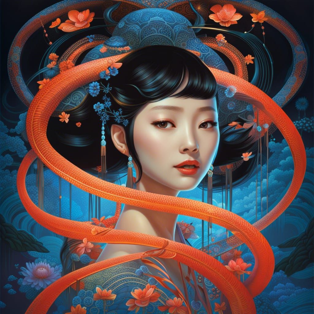 Bioluminescent Chinese Woman: A Captivating Synthesis