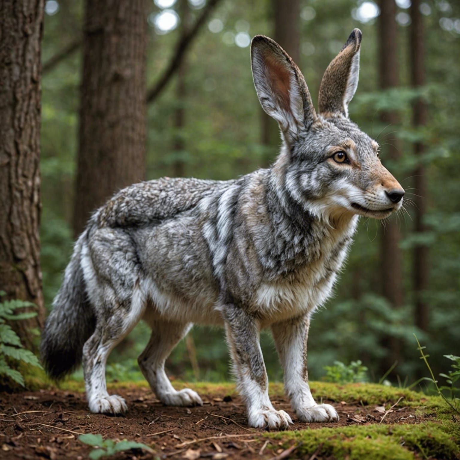 Wolf rabbit hybrid