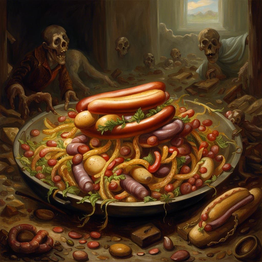 Horrific Hotdog Salad: A Grotesque Food Nightmare