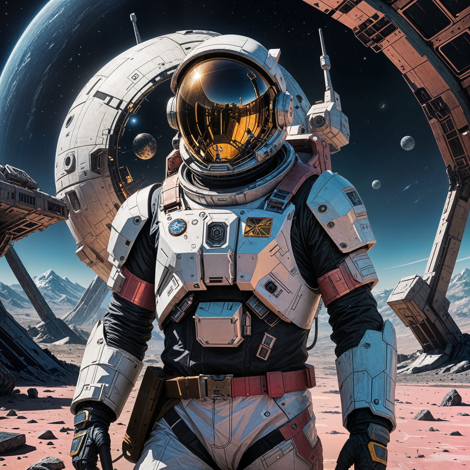 Moonwalkers in Cosmic Attire