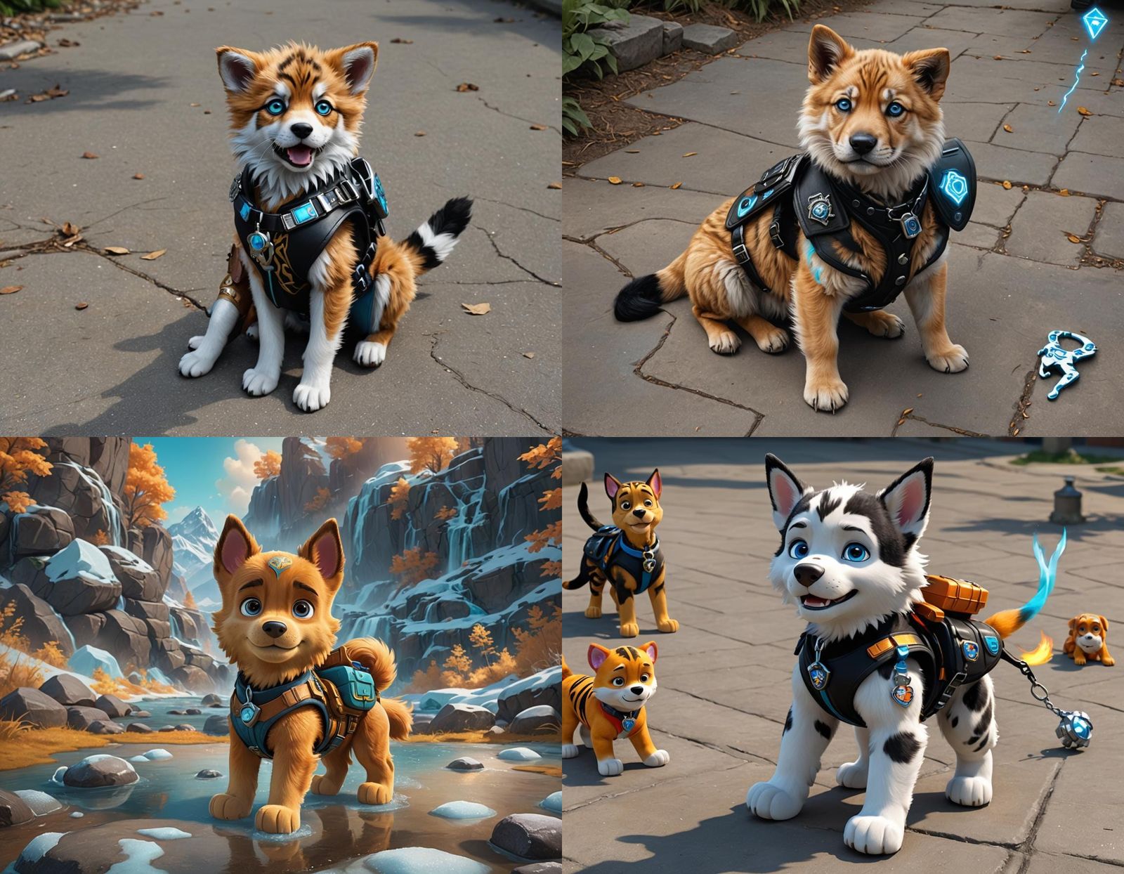 Paw Patrol Pup with Thunderbolt Puptag
