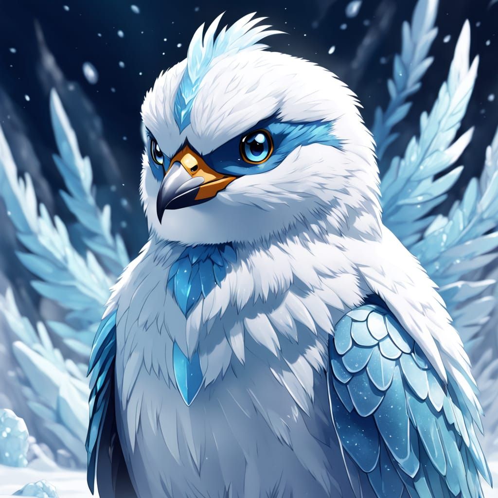 Majestic Ice Fakemon in Pokémon Style