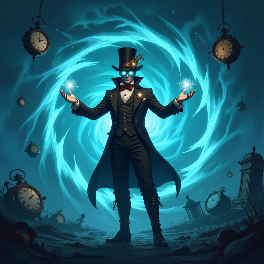 Time Twister: Steampunk Villain Manipulates Time