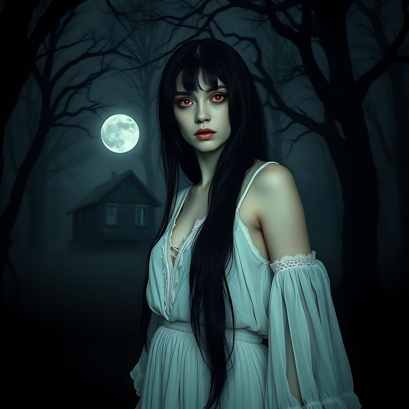 Ethereal Horror in a Dark Forest