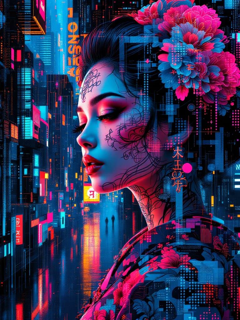 Mirrored Metropolis: Transavantgarde Math Art in ASCII