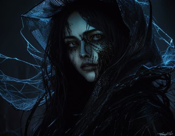 Ethereal Figure in Dark Energy Web