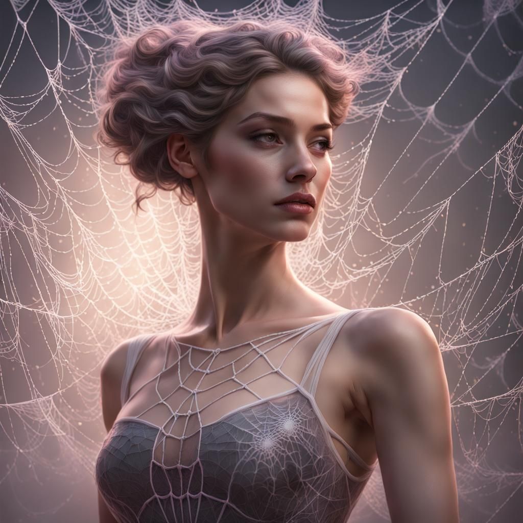 Spiderweb Dress for Ballerina: Fantasy Concept Art