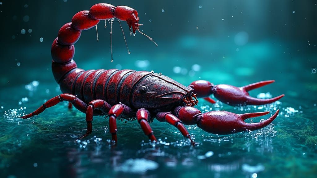 Mystical Scorpio Zodiac Sign in Graffiti Art Style